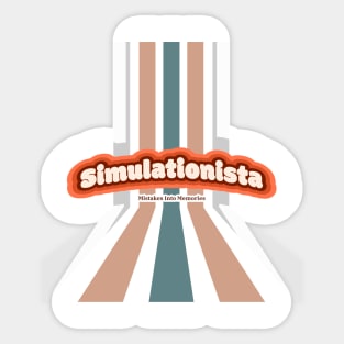 Simulationista Sticker